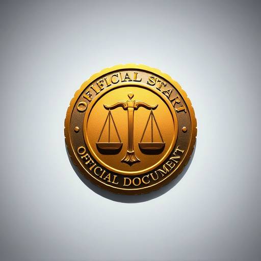 Icono de un documento legal con un sello.
