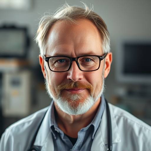 Retrato de Klaus Schmidt, profesor de alemán técnico.