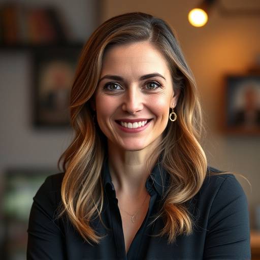 Retrato de Sophie Dubois, profesora de francés de negocios.