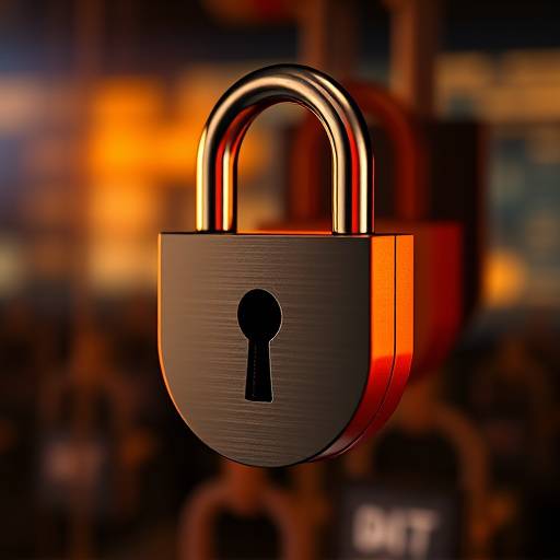 Un candado cerrado simbolizando la seguridad de los datos.